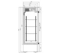 Armoire réfrigérée vitrée 920 litres Négative