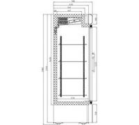 Armoire réfrigérée vitrée 920 litres Négative Combisteel 1 G