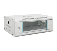 Armoire Réseau, Armoire Serveur Baie de Serveur Coffret Boit de Réseaux Mural 4U 19" IP20 53x40x21 cm