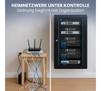 Armoire réseau Extralink armoire serveur boîtier mural 19" 12U 600x600 AZH noir