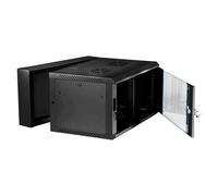 Extralink 6U 600X600 AZH WALL-MOUNTED RACKMOUNT CABINET SWING TYPE BLACK Rack monté sur le mur Noir