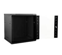 Armoire réseau avec stockage Noir en acier 53 x 60 x 60 cm verrouillable pour serveur NAS domestique et entreprise, boîtier de sauvegarde sécurisé pour données, fichiers multimédias