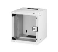 DIGITUS Armoire réseau 10 Pouces - 6 UH - Montage Mural - Non monté - hxlxp 324x316x298mm - capacité de Charge 30kg - Profondeur utile 254mm - Indice de Protection IP20 - série Soho Pro - Gris