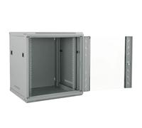 Armoire réseau gris en acier 53 x 60 x 60 cm avec stockage sécurisé pour serveur NAS domestique bureau entreprise et boîtier externe de sauvegarde données multimédia