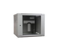 Digitus DN-W19 06U/600 Armoire réseau murale 19" 6U rack 600x600, porte en verre, gris, à section unique, assemblée, 60kg