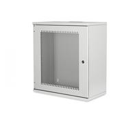 Armoire réseau suspendue 19" 12U rack 540x400, portes perforées, gris, non divisée, non assemblée, 60kg 595x540x400 mm, porte avant perforée, gris