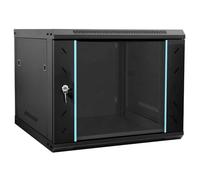 vidaXL Armoire réseau avec stockage - Noir 60 x 60 x 50 cm - Acier - Meuble moderne