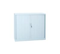 Armoire rideaux grise 105x100x40cm - Lot de 4 - MOBIKA - AR-RD-012