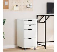 Armoire Roulante avec Tiroirs Meuble de Rangement Bois de Pin Solide vidaXL