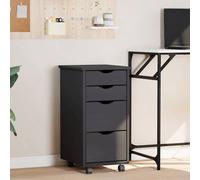 Armoire Roulante avec Tiroirs Meuble de Rangement Bois de Pin Solide vidaXL