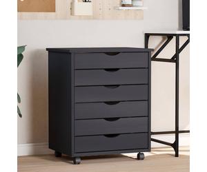 Armoire Roulante avec Tiroirs Meuble de Rangement Bois de Pin Solide vidaXL