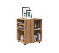 Vidaxl Armoire Roulante Chêne Artisanal 60x53x72 Cm Bois D'ingénierie Marron