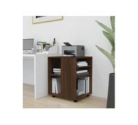 Armoire roulante Chêne marron 60x53x72 cm Bois d'ingénierie815971