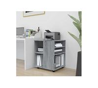 Armoire roulante Sonoma gris 60x53x72 cm Bois d'ingénierie815970