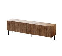 Armoire RTV JUNGLE 190x40.5x59.5 chêne wotan + pieds noirs