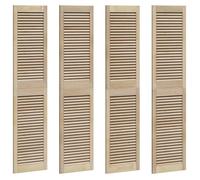Armoire rustique en pin massif - vidaXL - 170x2.1x39.5 cm - Marron - 4 portes - Lamelles ajustables