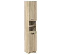 Vidaxl Armoire Salle De Bain Chêne Sonoma 32x34x188,5 Cm Multicolore