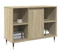 Vidaxl Armoire Salle De Bain Chêne Sonoma 80x33x60cm Bois D'ingénierie Marron