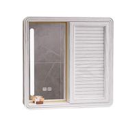 Armoire Salle de Bain Miroir LED Buée Rangement à Plusieurs Niveaux Armoire Murale Wc Porte Coulissante Coins Arrondis Câblage à Prévoir Convient pour Une Installation Au-dessus D'un Lavabo(C,70*13*70