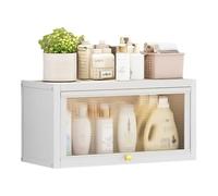 Armoire Salle de Bain Murale Industrielle Armoire de Toilette avec Porte Support Hydraulique Porte Suspendue pour Bureau, Chambre à Coucher(102 * 22 * 34.5cm)