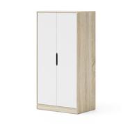 Armoire Samoa-Fuji 90 cm de Homlando chêne Cremona/blanc mat