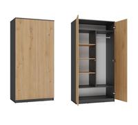ARMOIRE SD-90 - ANTHRACITE / CHÊNE ARTISAN