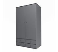 Armoire Selection Attire III avec Porte Ouverte 36-Charbon