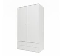 Armoire Selection Attire III avec Tringle 01-Blanc