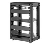 Armoire Serveur 8U, Mini Rack Serveur 10 Pouces pour Réseau, Serveur, Appareils Audiovisuels et Projets DIY, Profondeur 7,87 Pouces, Noir