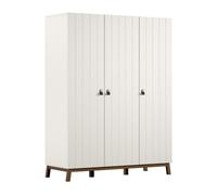 Armoire sezane 3 portes clay-noix