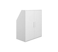 Armoire sous pente 2 portes - Blanc - ADEZIO
