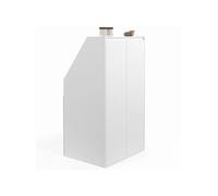 IDMarket - Armoire sous Pente 2 Portes TOMI 60 x 50 x 70/110 cm Blanc