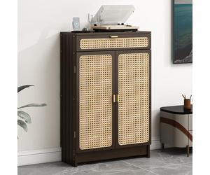 Armoire Sto cachée avec étagères réglables, câble et multiprise pour maison intelligente pour une vie sans encombrement