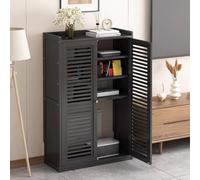 Armoire Sto routeur WiFi, multiprise et câble nizer, boîtier modem au sol pour bureau à domicile, design Sk avec ventilation et cache de cordon