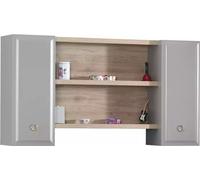 Armoire suspendue Armoire murale Chambre d'enfant Bibliothèque Bois Gris Design