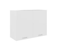 vidaXL Armoire suspendue ""Lyon"" Blanc 80 x 31 x 60 cm Bois d'ingénierie 801276