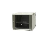 Armoire suspendue divisée 19 9U, porte tôle/verre EM/AH6509