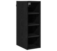 Armoire suspendue en bois - vidaXL - Chêne noir - 20x29,5x60 cm - Grand espace de stockage - 4 étagères