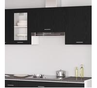 Armoire suspendue en chêne noir 60x31x60 cm, Fabriquée en bois d ingénierie