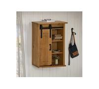 Armoire suspendue HALDEN porte coulissante 49x22,5x70 cm pin