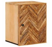 vidaXL Armoire Suspendue avec Stockage Marron 38 x 33,5 x 48 cm, Salle de Bain, Meuble Mural Marron, Espace de Rangement, Bois de Mangue, déco stylée, Organisation Efficace