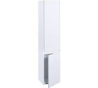 Armoire Suspendue Hwc-L86, Armoire De Salle De Bain Highboard Hochschrank, Mvg Mélamine 2 Portes 3 Compartiments 160x33cm Blanc Multicolore