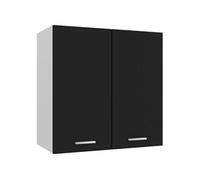 Armoire suspendue Noir 60x31x60 cm Bois d ingénierie