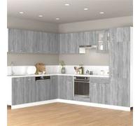 Vidaxl Armoire Suspendue Sonoma Gris 60x31x40 Cm Bois D'ingénierie Marron