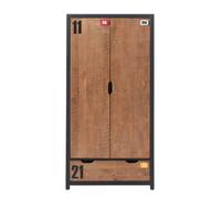 Armoire - Swithome - Alex - 2 portes - Bois massif - Style industriel