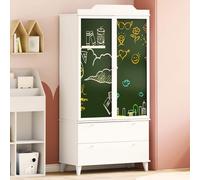 Armoire Tableau Noir avec tiroir avec étagère Bois d'ingénierie Moderne vidaXL v