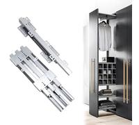 Armoire télescopique galvanisée robuste Charge maximale 80 kg 535 cm Extension cachée Support supérieur et inférieur pour des solutions de rangement efficaces