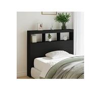 vidaXL Armoire Tête de Lit avec LED, Tête de Lit avec Compartiment, Meuble de Rangement Chambre à Coucher, Accessoire de 839190
