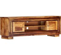 Armoire TV 118x30x40 cm en bois massif d'acacia