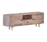 Armoire TV 118x30x40 cm en bois massif d'acacia